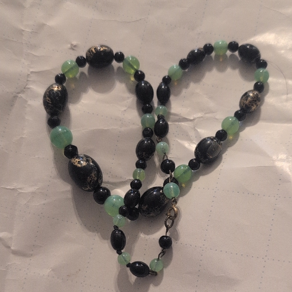 Natural Stone And Beaded Necklace